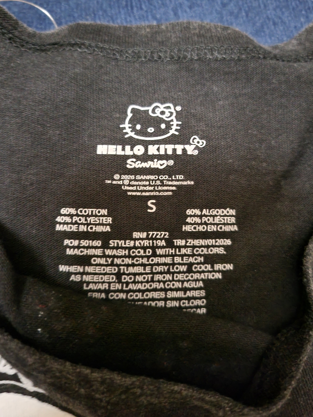 Hello Kitty Punk-Off Shoulder T-Shirt - Picture 2 of 4